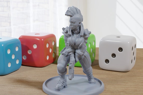 Figurines 3D Blademaster Streetkid - Proxy Cyberpunk/Sci-Fi Pour Jeux De Rôles