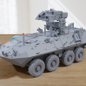 LAV AT APC - 3D Resin Printed 28mm / 20mm / 15mm Miniature Tabletop Wargaming Combat Vehicle