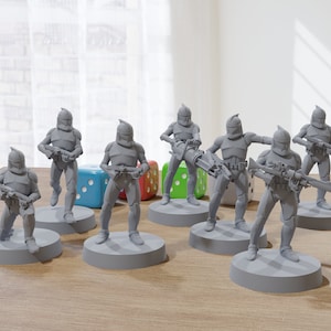 Clone Troopers Phase 1 - Star Wars Legion 35mm Proxy Miniature for Tabletop RPG