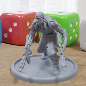 Havoc - 3D Gedruckt Mini - Cyberpunk / Sci-Fi - Tabletop Miniature Wargaming - 28mm / 32mm Minifiguren