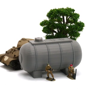 Airfield Fuel Tank - 3D Printed Miniature Wargaming Terrain - Awesome for Tabletop Games like Bolt Action or Flames or War