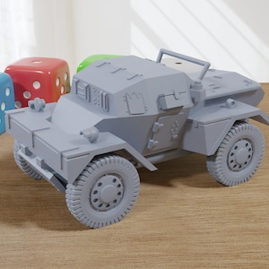 Daimler Dingo MK2 WW2 British 3D Resin Printed 28mm / 20mm / 15mm Miniature Tabletop Wargaming Vehicle