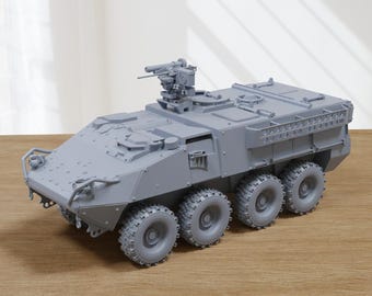 M1126 Stryker CROWS IPV - 3D Printed - 28mm Scale - Miniature Wargaming Vehicle - Tabletop Wargames