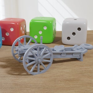 3.7 cm Tankabwehrkanone Rheinmetall German WW1 Cannon - 3D Resin Printed 28mm / 20mm / 15mm Miniature Tabletop Wargaming Vehicle