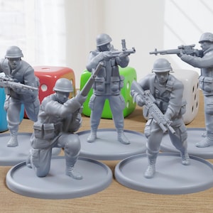 Vietnam War US Soldiers - 3D Printed - 28mm Scale - Miniature Wargaming Minifigures - Tabletop Wargames
