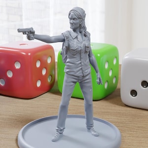 Tara Survivor - 3D Printed Minifigure for Zombie Post Apocalyptic Miniature Tabletop Games TTRPG