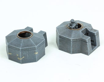 Utah Beach Pillbox Bunker Set - 3D Gedrucktes WW2 Gelände, 15 mm-28 mm