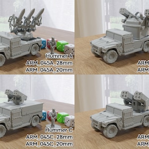 Armed Humvee (hummer) - Miniature Gaming Tabletop RPG - 28mm Vehicle - Etsy