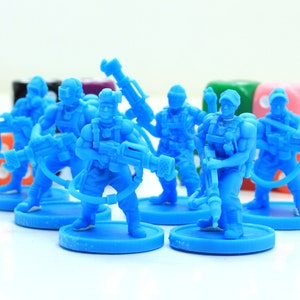 Flamethrower Squad 28mm/32mm Minifigures - Modern - Zona Alfa - Cyberpunk - Apocalyptic - Wargaming Miniature for Tabletop RPG