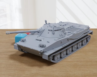 PT-76B Soviet Light Tank - 3D Printed Miniature Tabletop Wargaming Combat Vehicle 28mm / 15mm  Scale