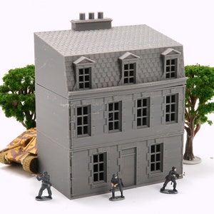 Normandy French Cottage DS T8 - 3D Printed Tabletop Wargaming Terrain for Miniature Games like Bolt Action, Flames of War