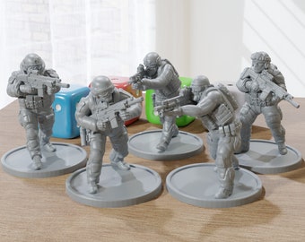 US Special Forces - Modern Wargaming Miniatures for Tabletop RPG - 28mm / 32mm Scale Minifigures