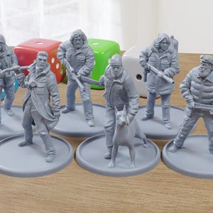 Frozenland Survivors - 3D Printed Minifigure for Zombie Post Apocalyptic Miniature Tabletop Games TTRPG