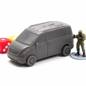 Heist Van - Modern Wargaming Miniatures for Tabletop RPG - 28mm / 32mm Scale Minifigures