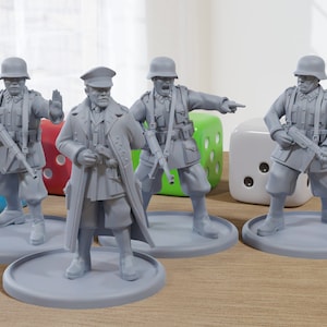 WW2 State Soldiers - 28mm Wargaming Minifigures - Compatible with WW2 Tabletop Games like Chain of Command.