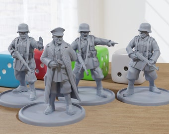 WW2 State Soldiers: 28mm Wargaming Minifigures for Tabletop Games