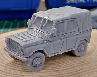 UAZ 469 - Veículo Off-Road Soviético | Miniatura ZONA ALFA | Veículo para Jogos de Guerra em Escalas 28 mm / 20 mm / 15 mm