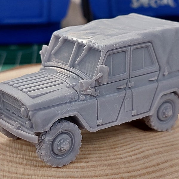 UAZ 469 - Soviet Off-Road Car | ZONA ALFA Miniature | 28mm / 20mm / 15mm Wargaming Vehicle