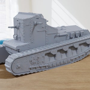 Mark A Whippet British World War 1 Tank - 3D Resin Printed 28mm / 20mm / 15mm Miniature Tabletop Wargaming Vehicle