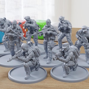 US Navy Seals Jungle Ops - 3D Printed Miniature Wargames Minifigures  - 28mm / 32mm Scale