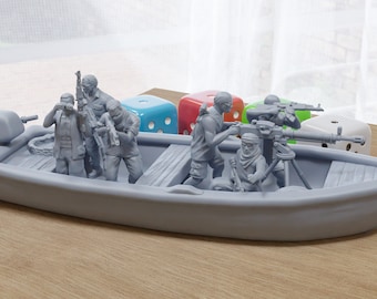 Modern Pirates - Modern Wargaming Miniatures for Tabletop RPG - 28mm / 32mm Scale Minifigures