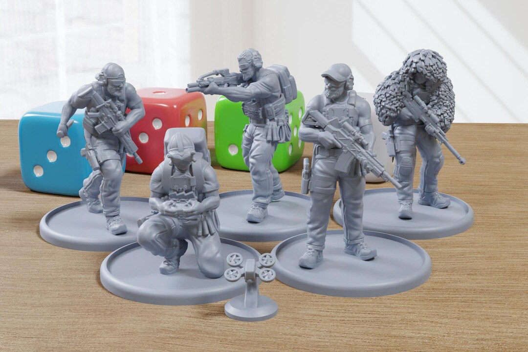 Wraith Company - 3D Printed - 28mm Scale - Miniature Wargaming ...