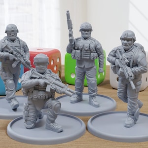 US Army Iraq Patrol - 3D Printed Minifigures for Modern Tabletop Wargaming 28mm / 32mm Scale