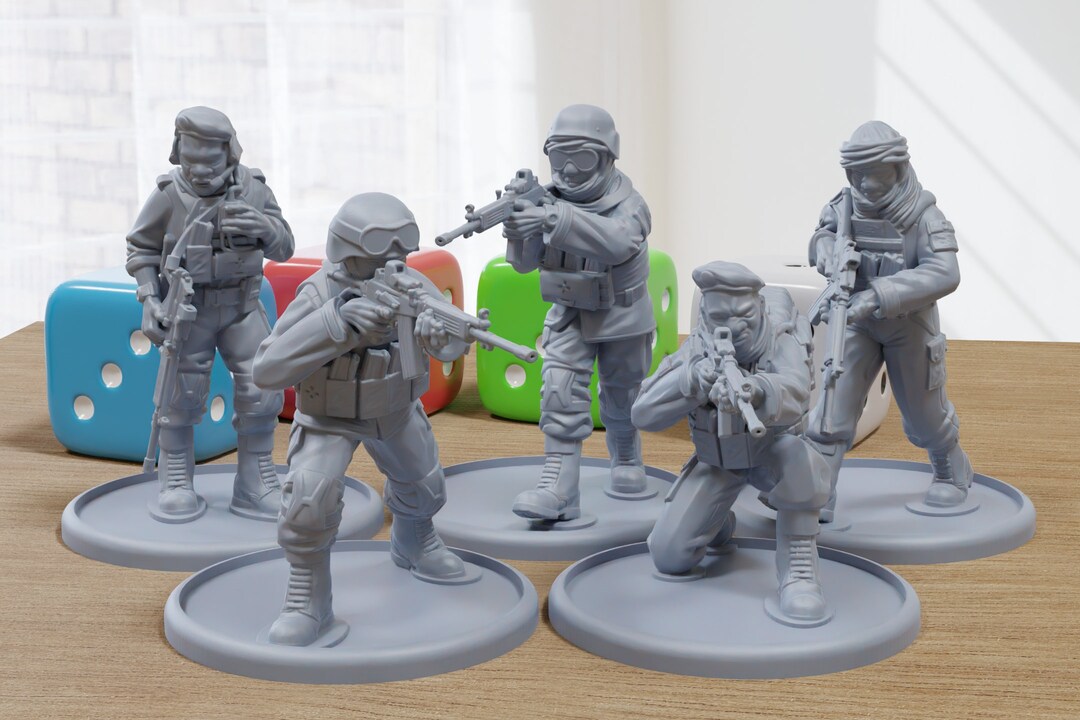 Bureau Civil Miniature 3D Pour Wargaming 28mm/32mm - Impression 3D, Couleur Grise, Neuf
