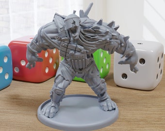 The Abomination - 3D Printed Minifigures for Zombie Post Apocalyptic Miniature Tabletop Games TTRPG