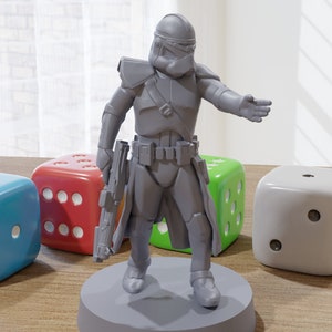 ARC-77 Trooper Fordo - Star Wars Legion 35mm Proxy Miniature for Tabletop RPG