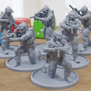 Navy Seals Devgru V2 - 3D Printed Minifigures for Modern Tabletop Wargaming 28mm / 32mm Scale