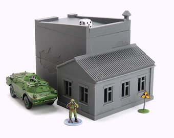 HQ / Weaponry / Communications - Miniature Wargaming Terrain - Zona Alfa - Team Yankee - 3D Print
