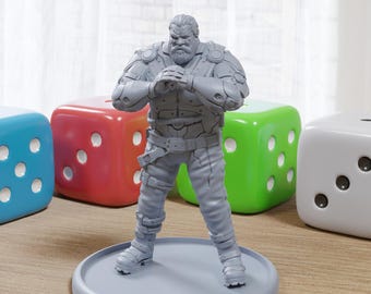 Big Rig - Miniatura stampata in 3D - Cyberpunk / Sci-Fi - Wargaming in miniatura da tavolo - Minifigure in scala 28 mm / 32 mm