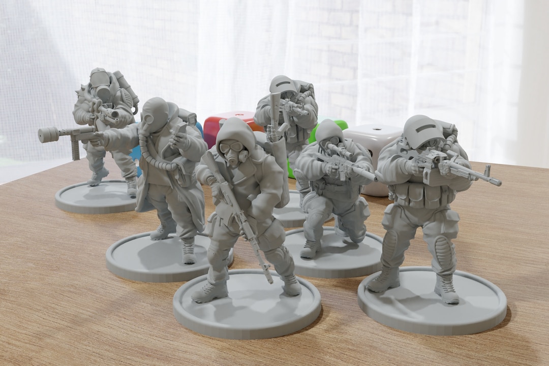 Stalker Squad ZONA ALFA Modern Wargaming Miniatures for Tabletop RPG
