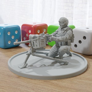 M19 GMG Soldier 28mm/32mm Minifigure - Modern Wargaming Miniature for Tabletop RPG