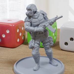 Maxim Loner Stalker - Figurines imprimées en 3D - Miniature post-apocalyptique pour jeux de société Zona Alfa