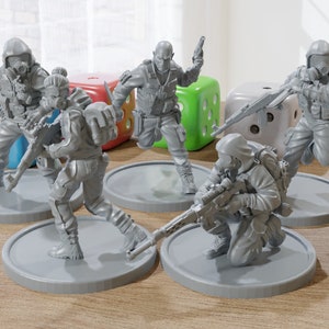 Rookie Stalkers - Post-Apocalyptical Miniatures for Zona Alfa - Fallout Wasteland - 20mm - 28mm - 32mm Scale Minifigures - Tabletop RPG