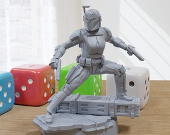 Bo Katan - 35mm Scale Proxy Minifigure for Sci-Fi Tabletop Wargames like SW Legion