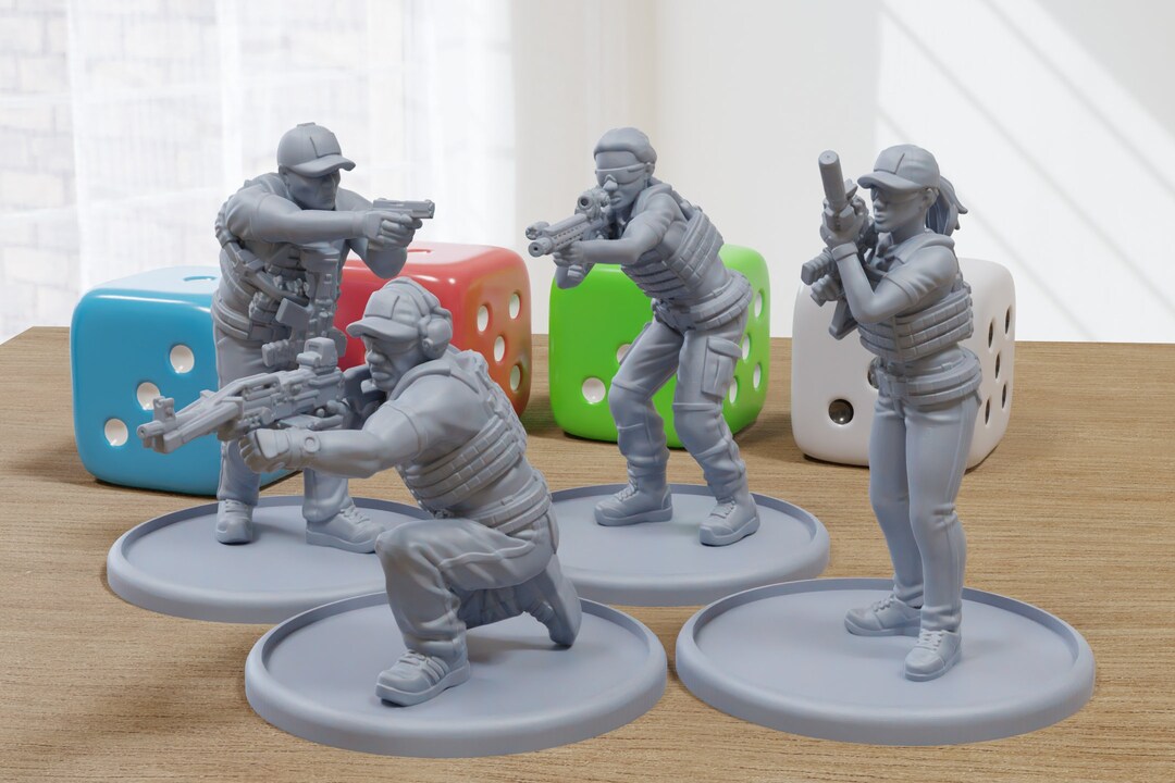 Figurines PMC Bravo 3D – Pour Wargaming Moderne 28-32 Mm – Imprimées En 3D Qualité – Neuf – Fabriqué En Allemagne