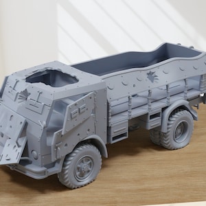 Destroyed FIAT 665NM Protetto - 3D Printed Miniature Wargaming Combat Vehicle - 28mm / 20mm / 15mm Scale