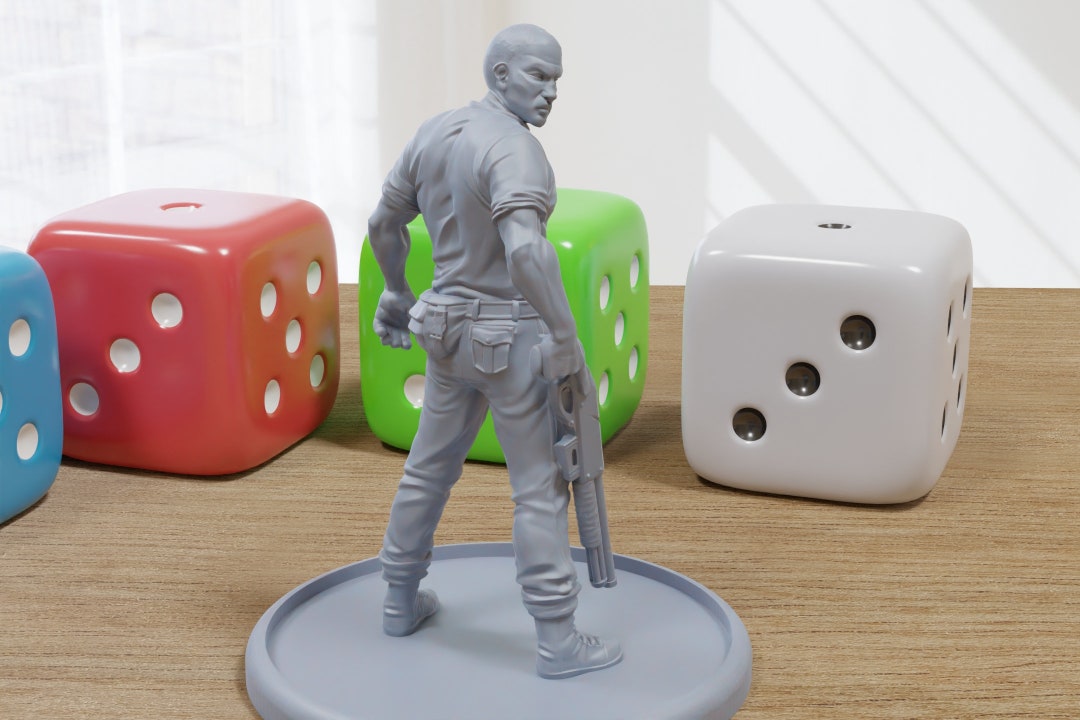 Figurine 3D Imprimée Zombie Hunters Gang - Pour Jeux De Rôle Post-apocalyptique