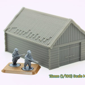 Rural Barn - Tabletop Wargaming WW2 Terrain | 15mm 20mm 28mm HO Miniature 3D Printed Model | Bolt Action