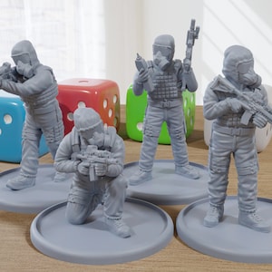CBRN Troops - 3D Printed Minifigures for Modern Tabletop Wargaming 28mm / 32mm Scale