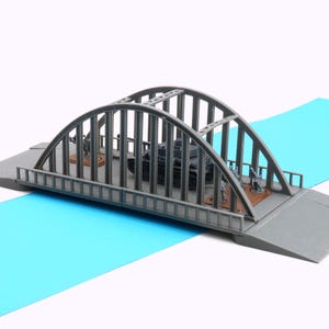 Steel Arch Bridge - Tabletop Wargaming WW2 Terrain Miniature | 15mm 20mm 28mm | 3D Printed Model