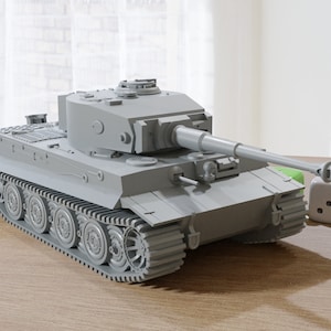 Pz.Kpfw TIGER I ausf E - WW2 German Tank - 3D Resin Printed 28mm / 20mm / 15mm Miniature Tabletop Wargaming Vehicle