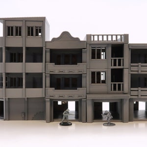 Vietnam Urban Street Row Set - 3D Printed Tabletop Wargaming Terrain - Ideal for Games like Oscar Mike - Vietnam Alpha