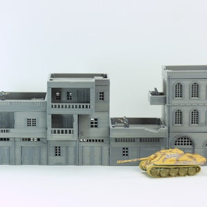 Arab Urban Buildings set of Four Town Houses - Tabletop Wargaming Terrain - Miniature Gaming - 3D Printed