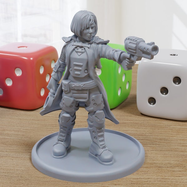 Watch Inspector - 3D Printed Proxy Minifigures for Sci-fi Miniature Tabletop Games like Stargrave and Five Parsecs from Home