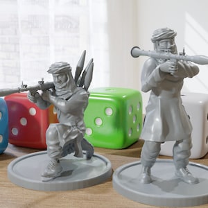 Arab RPG Duo - Modern Wargaming Miniatures for Tabletop RPG - 28mm / 32mm Scale Minifigures