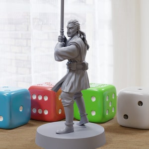 Master Jedi Knight - Star Wars Legion 35mm Proxy Miniature for Tabletop RPG